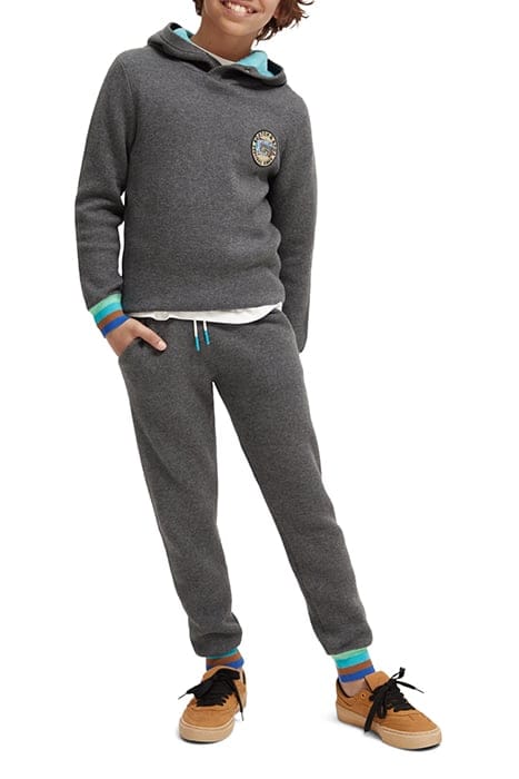 BOYS KNITTED SWEATPANTS CONTAINS ORGANIC COTTON ANTRA MELANG 3