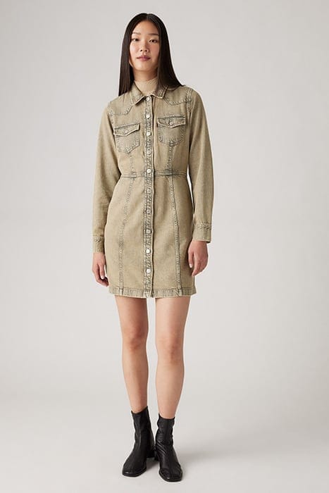 FLYNN DRESS SHIRT BEIGE 2