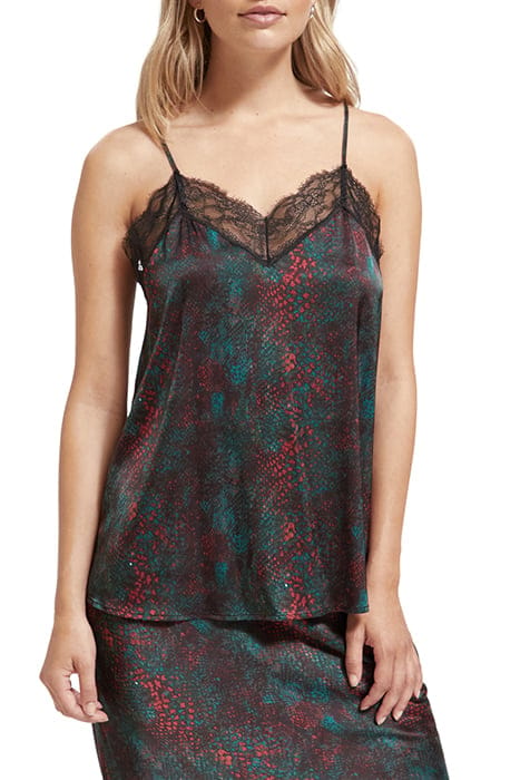 CAMISOLE WITH LACE TRIM SNAKE 1