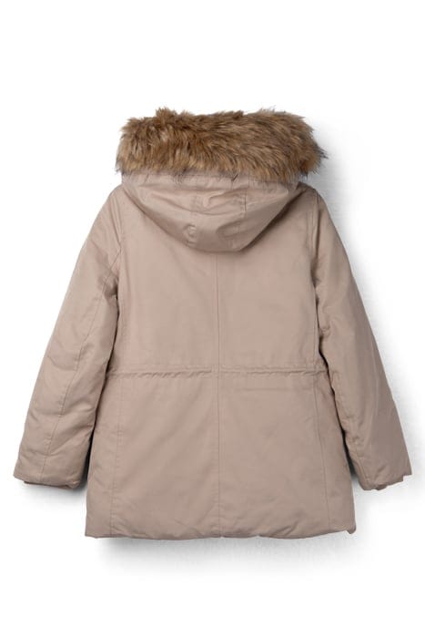 GIRLS’ BEIGE PARKA WITH DETACHABLE FACING BEIGE 2