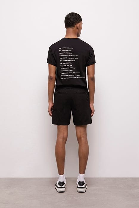SHORT EN COTON NOIR BLACK 2
