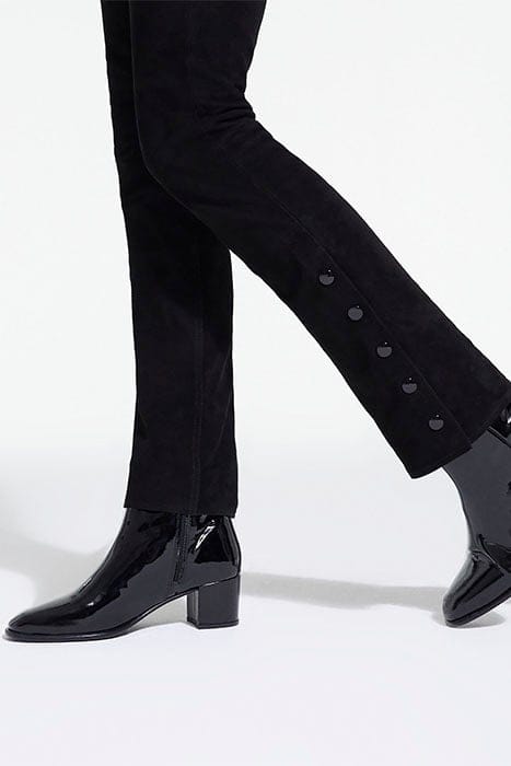 BOTTINES EN CUIR VINYLE AVEC ZIP INTERIEUR BLACK 3