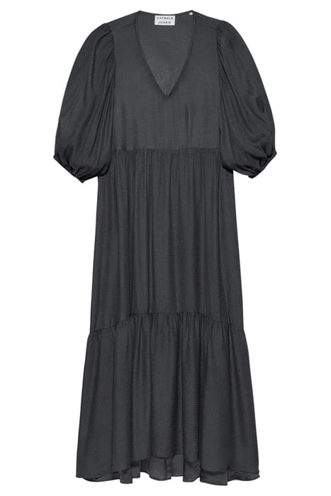 TIERED MAXI DRESS DARK GREY 1