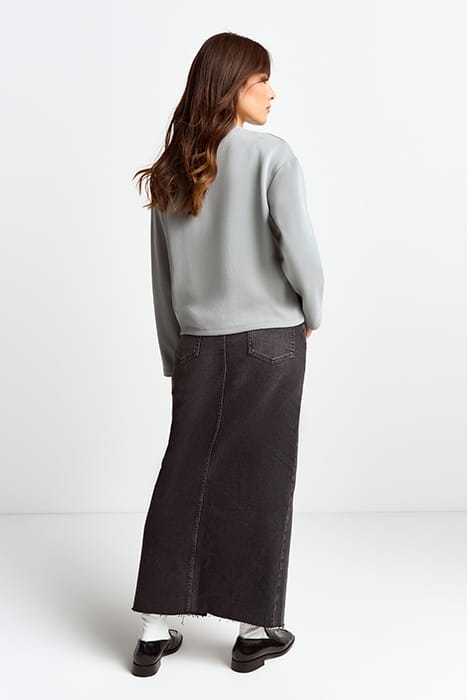 T PEACHED CREW PEBBLE GREY 2
