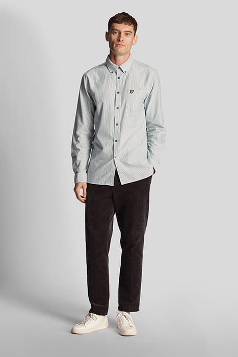 STRIPE OXFORD SHIRT COURT GREEN / WHITE 3