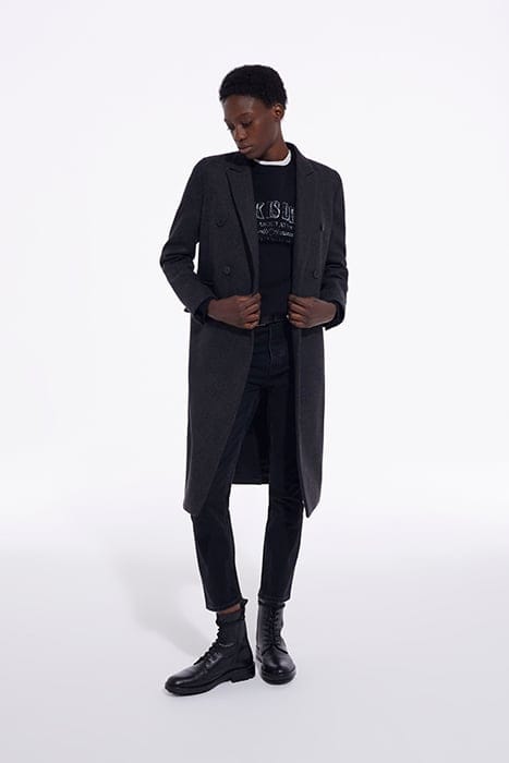 MANTEAU CROISE REVERS A POINTE GREY 1