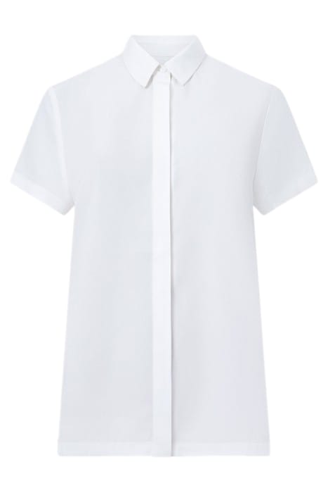 PLEAT BACK BUTTON THRU WINTER WHITE 1