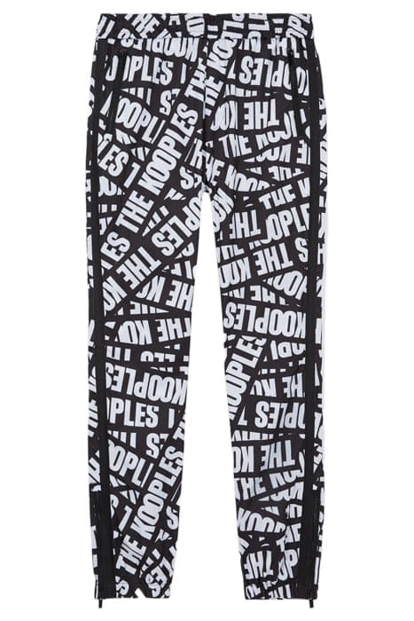 JOGPANT TAPE ALLOVER LOGO BLACK / WHITE 1