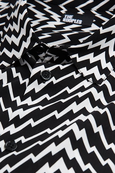 CHEMISE SLIM D BLACK WHITE 2