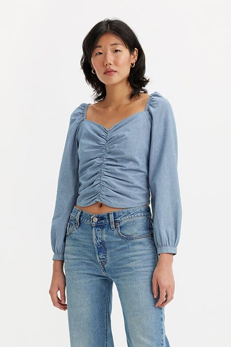 LIVIE BLOUSE BLUE 1
