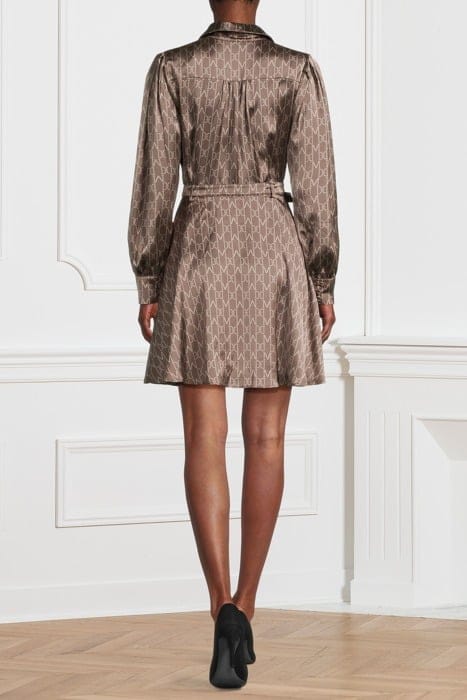 MARCIANO BY GUESS MONOGRAM DRESS CHOCOLATE 2