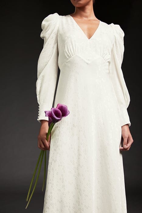 DR ROSE V NECK BRIDAL IVORY 6