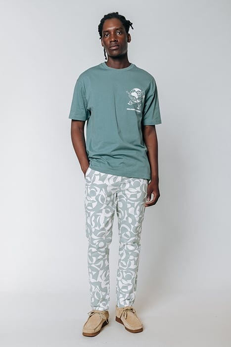 DEX SWIRL CHINO PANTS GREY BLUE 1