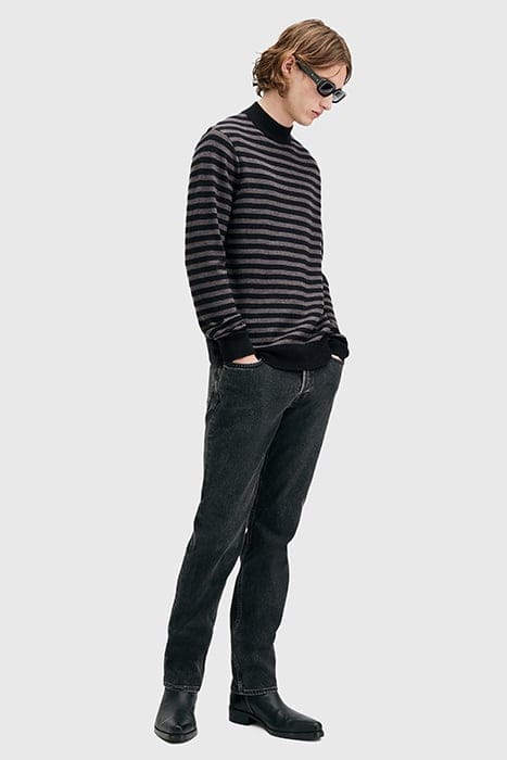 ANDI MOCK NECK CHARCOAL/BLACK 5