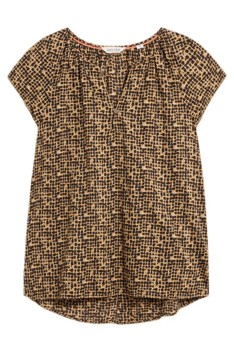 KERI COTTON TOP BLACK PRINTED 3