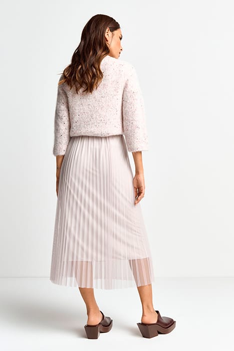 TULLE PLISSEE SKIRT CLOUDY GREY 2