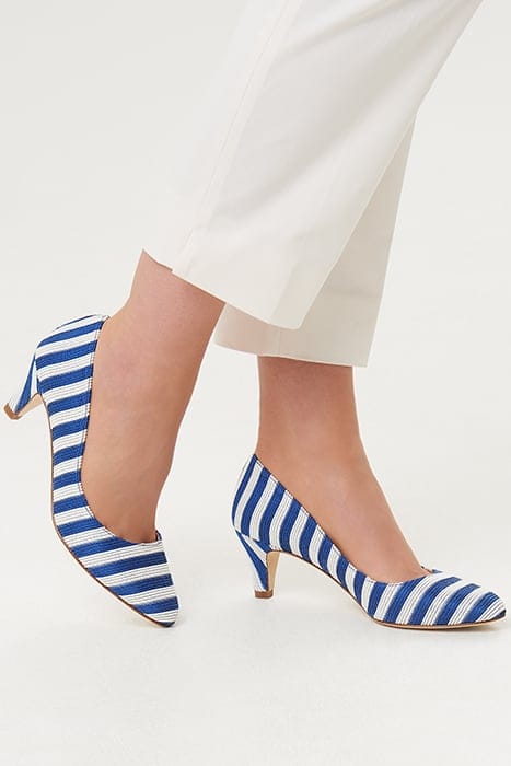 HELGA SINGLE SOLE COURT BLUE/WHITE 2