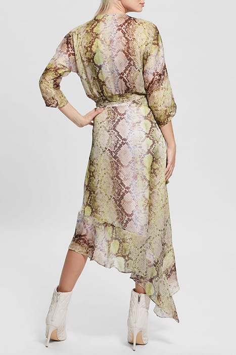 GUESS ECO 3 QTR SLV ENSLEY WRA GLAM SNAKE PRINT 2