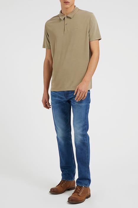 GUESS ECO ES SMOTH SMALL LOGO KHAKI WAY 3