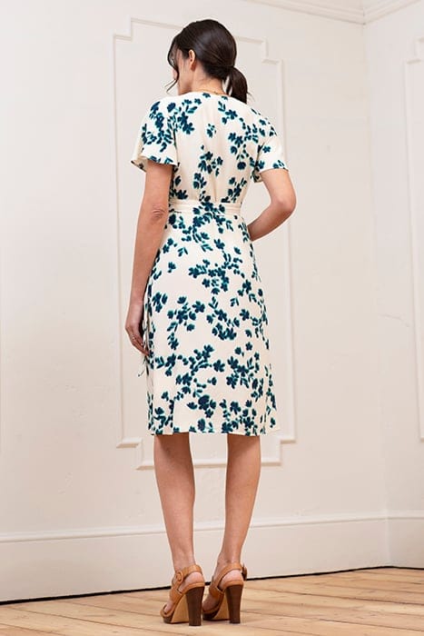 MATERNITY WRAP DRESS ECRU 2