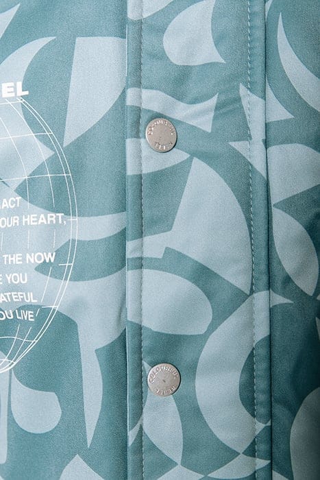 ASHER SWIRL PATCH BASEBALL BOMBER GREY BLUE 8