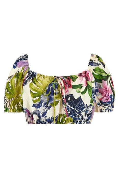 GUESS ECO SS MAYARA PUFF SLV L ISLAND FANCY 5