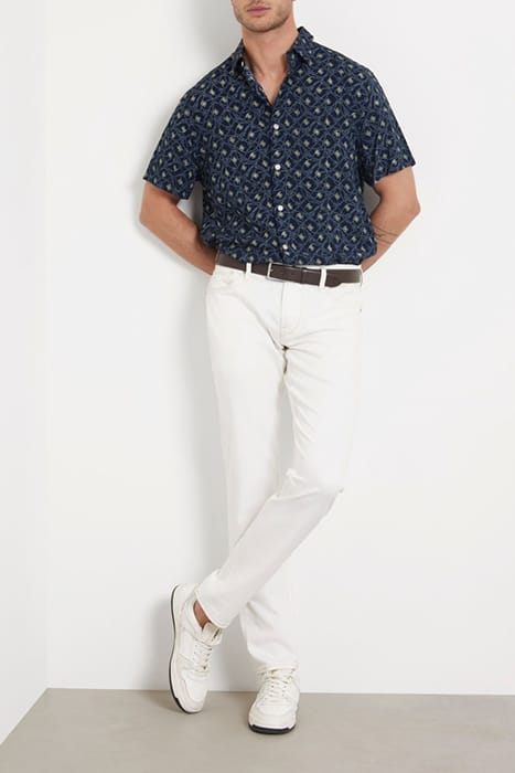 GUESS ECO SS COLLIN AOP SHIRT SMART BLUE ROPE SMAL 3