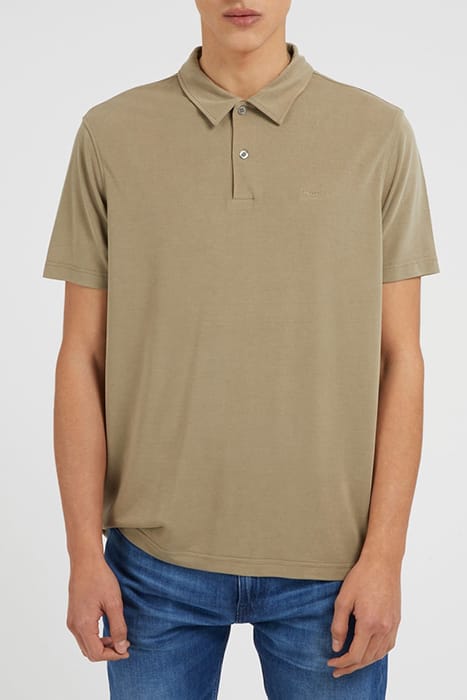 GUESS ECO ES SMOTH SMALL LOGO KHAKI WAY 1