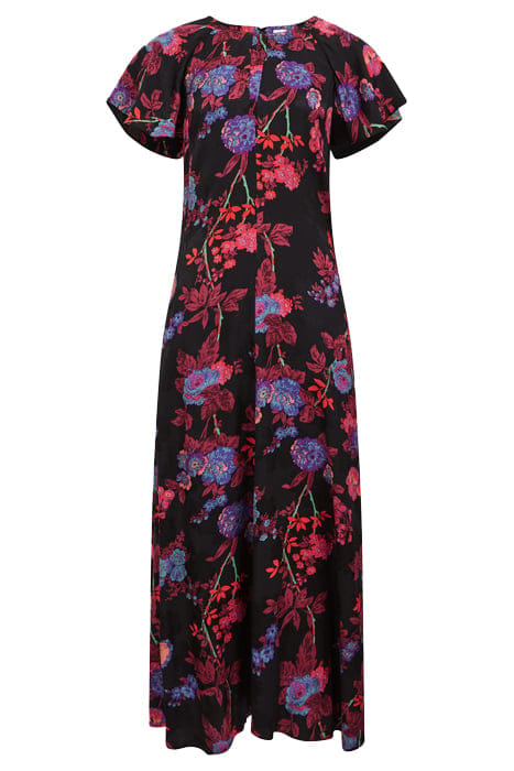 LENI MIDI DRESS BLACK/PINK 4