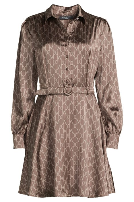 MARCIANO BY GUESS MONOGRAM DRESS CHOCOLATE 3
