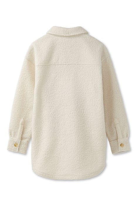 KNIT BOUCLE SHACKET EGGNOG 4