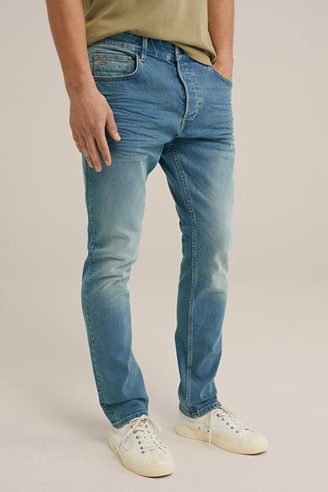 5-POCKET MID WAIST GREEN BLUE 1