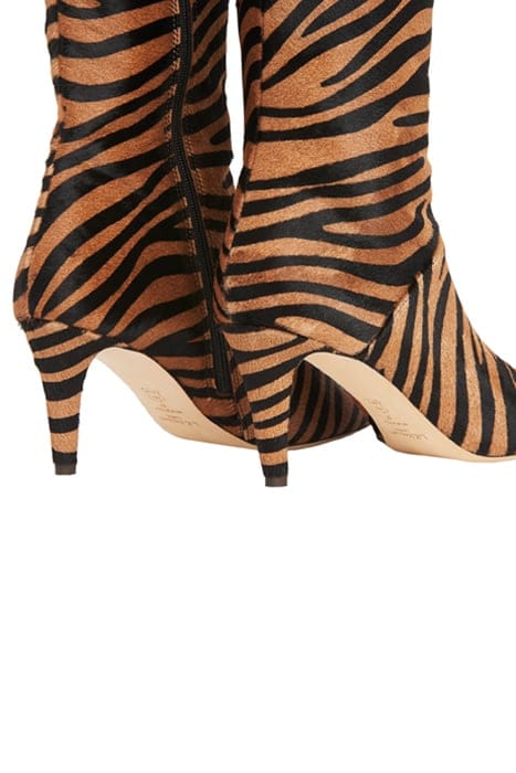 GINI POINTED KNEE BOOT NATURAL ZEBRA 3