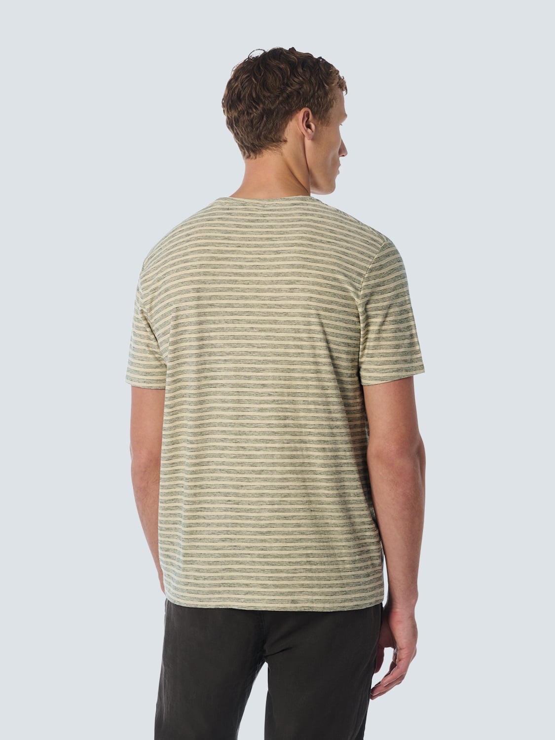 T-SHIRT CREWNECK STRIPES CEMENT 2