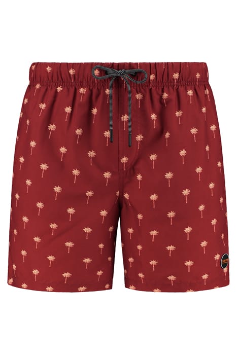 MEN SWIMSHORT SCRATCHED SHIWI PALM TANDORI SPICE BROWN 6