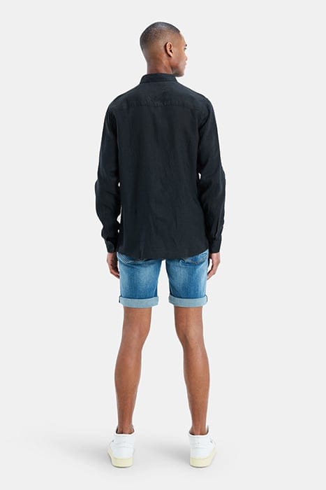 MA-LINEN SHIRT LS DARKGREY 3