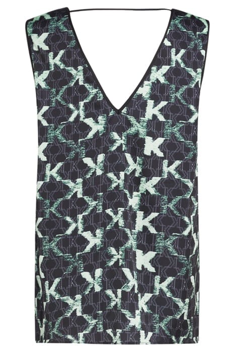 MONOGRAM AOP SLVLESS TOP BLACK 2