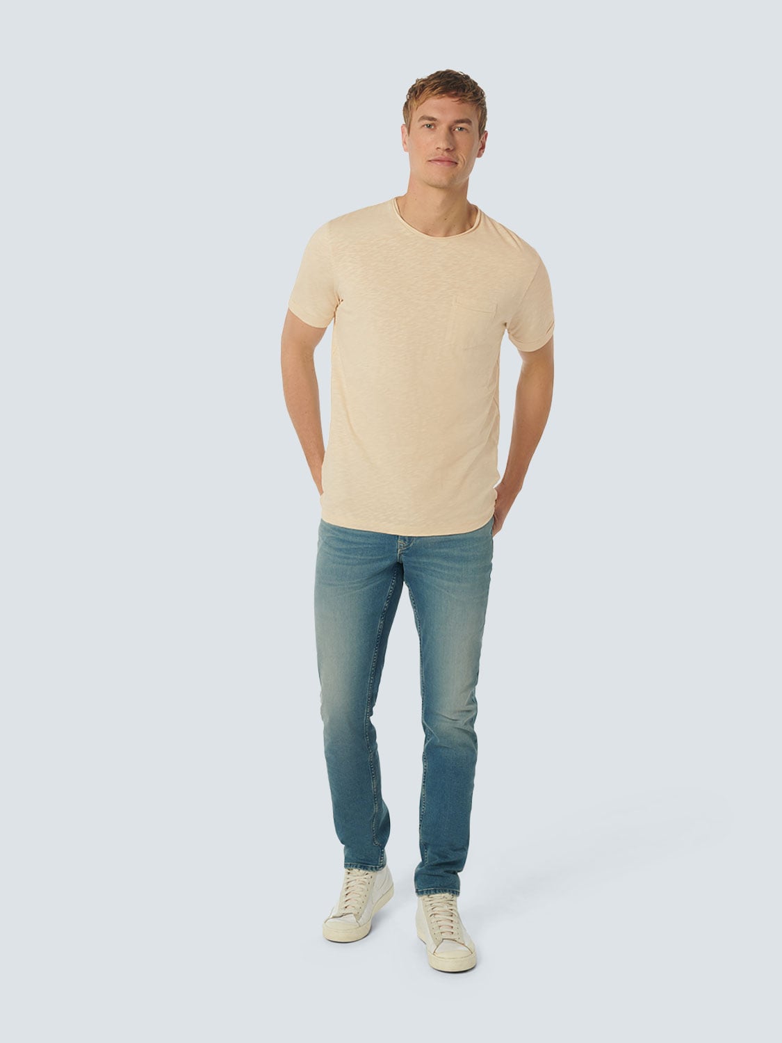 T-SHIRT CREWNECK SLUB CREAM 3