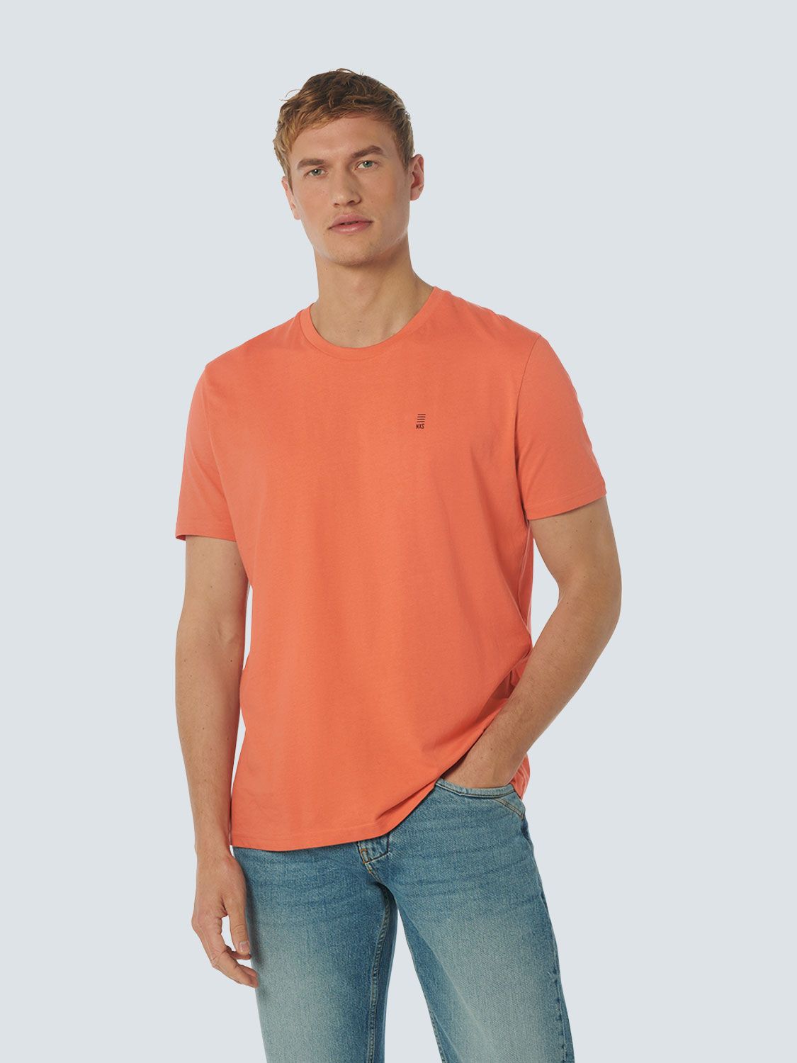 T-SHIRT CREWNECK SOLID BASIC MELON 1