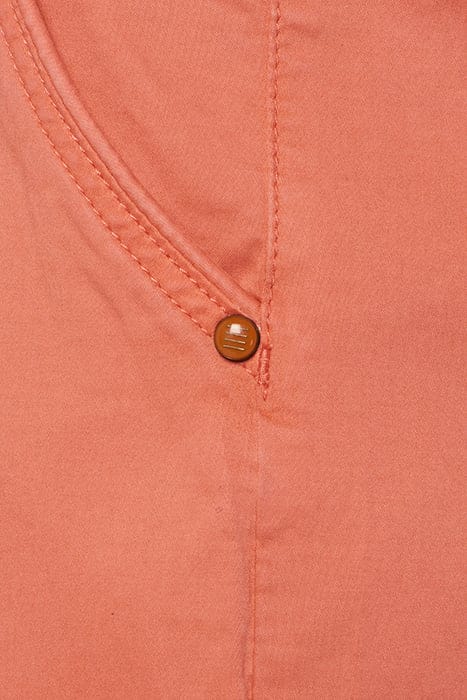 SHORT CHINO GARMENT DYED TWILL STRETCH MELON 7