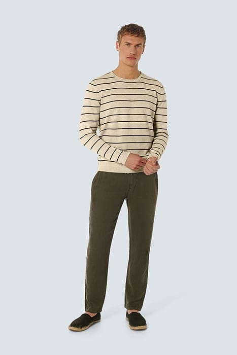 PULLOVER CREWNECK STRIPE CREAM 3