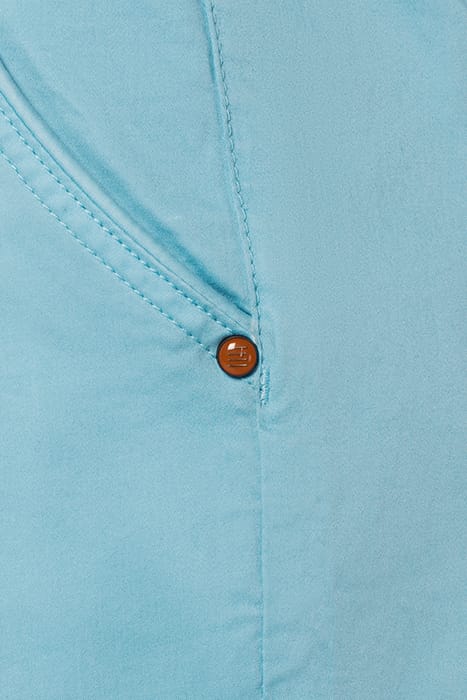 SHORT CHINO GARMENT DYED TWILL STRETCH AQUA 7