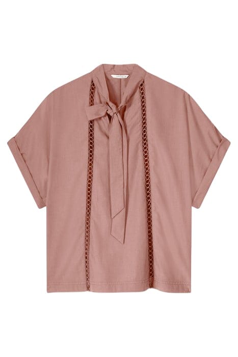 TOP BOW TIE LYOCELL COTTON ANTIQUE PINK 3