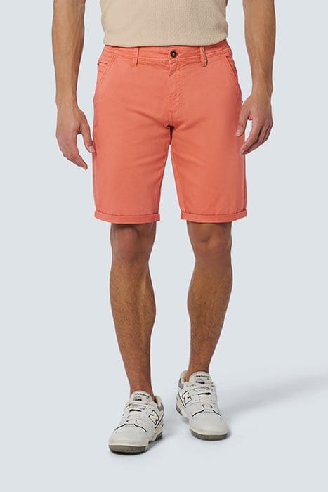 SHORT CHINO GARMENT DYED TWILL STRETCH MELON 1