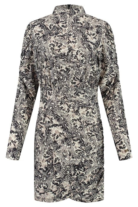 BABB DRESS BLACK/HUMMUS 1