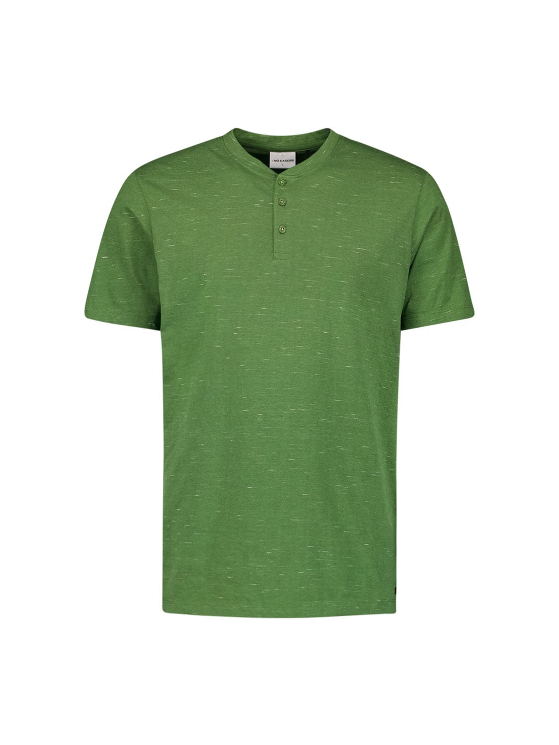 T-SHIRT GRANDDAD MELANGE GREEN 4