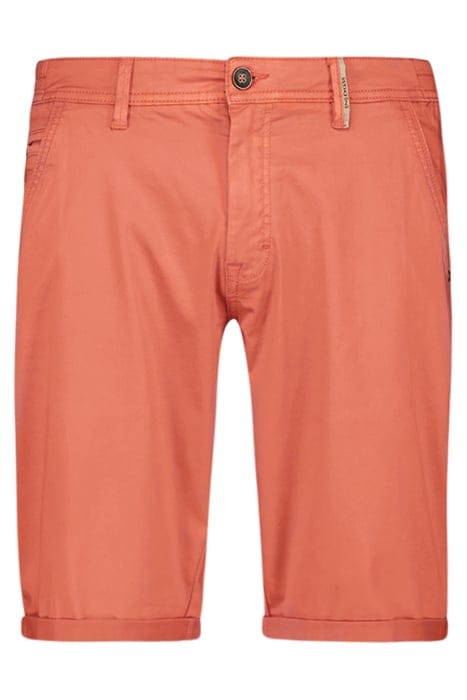 SHORT CHINO GARMENT DYED TWILL STRETCH MELON 4
