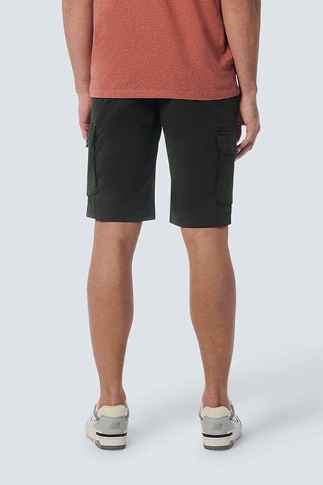 SHORT CARGO GARMENT DYED + STONE WASHED STRETCH MOTORBLACK 2