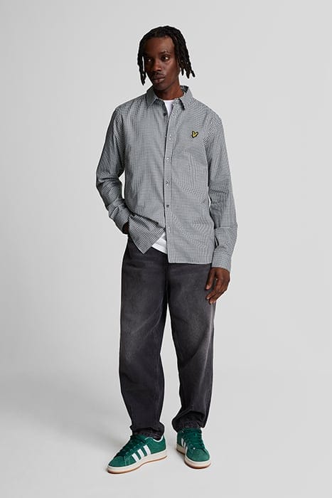 SHEPHERD CHECK SHIRT DARK NAVY/ WHITE 3
