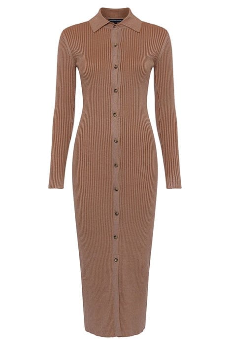 MARI PLEATED CARDIGAN BROWN 3